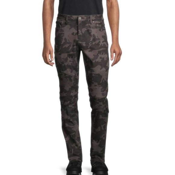Hudson Jeans Other - NEW Hudson Ethan Biker Skinny Jeans in Black Camo size 36